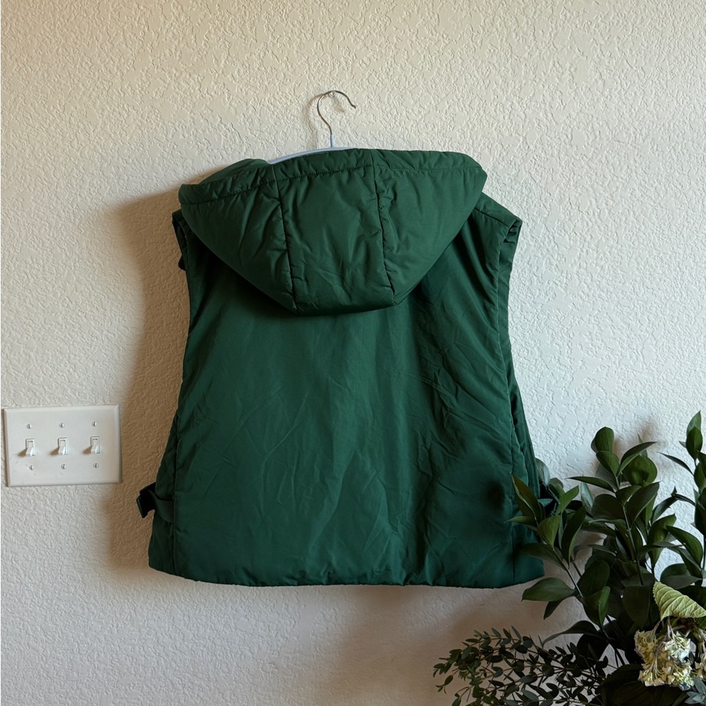 COS Forest Green Padded Hooded Gilet One Size - Picture 6 of 9